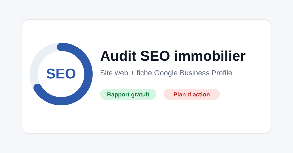 Aperçu du rapport d’audit SEO